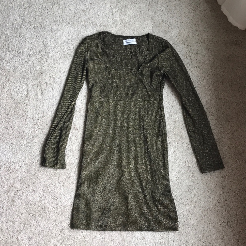 UO Hazel Sparkle Bodycon Mini Dress
